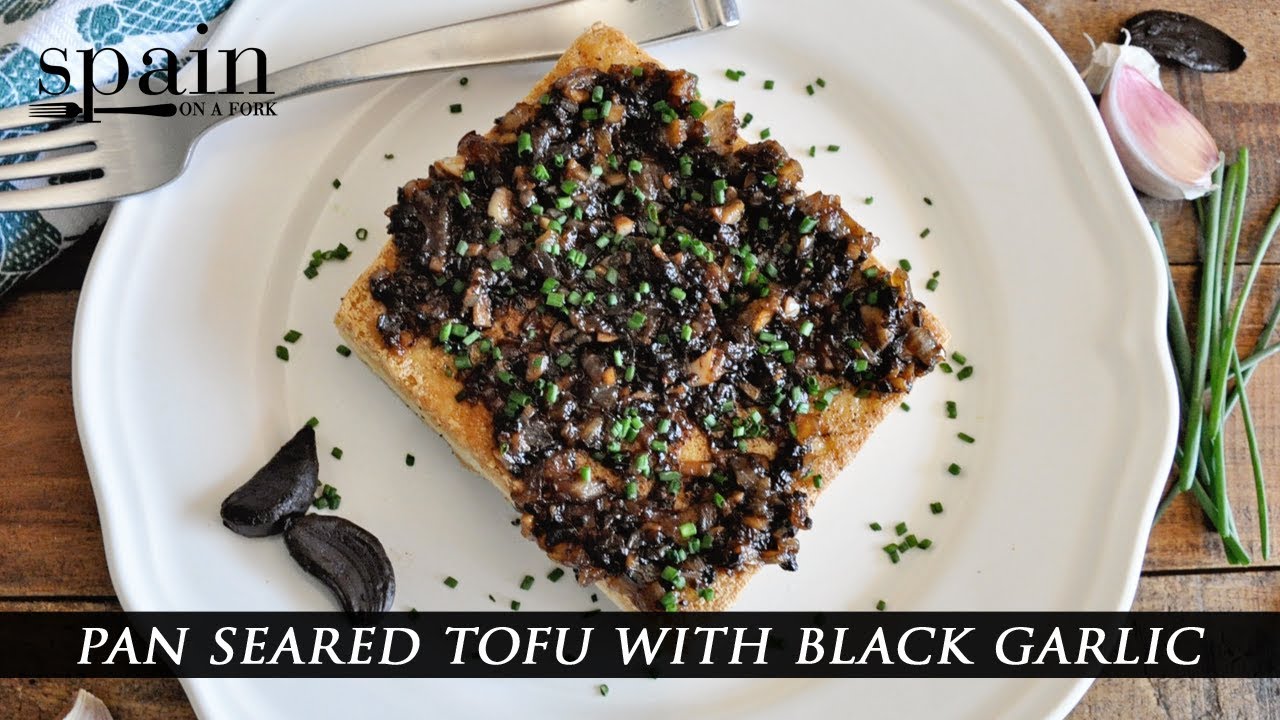 INSANELY GOOD SEARED TOFU: with Black Garlic Sauce