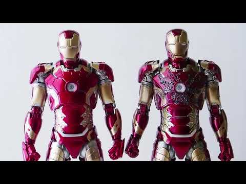 Threezero DLX Iron Man Mark 43 Limited Edition Battle Damage Figure Review