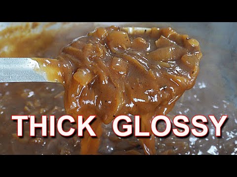 Onion gravy – How to make the best Onion Gravy – THICK GLOSSY with ONIONS!