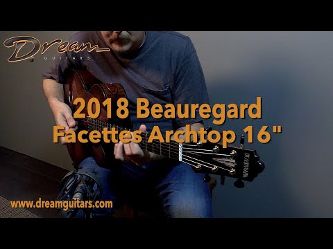 2018 Beauregard Facettes Archtop 16,” Quilted Maple/Spruce image 26