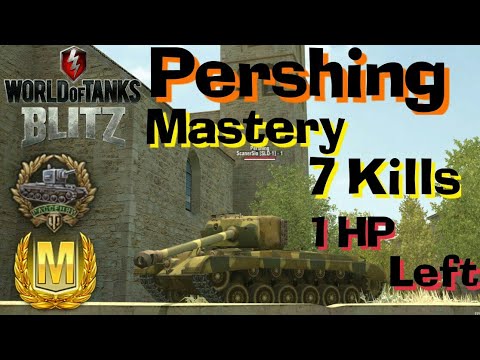 WOT Blitz Pershing // 4100+ Damage // 7 Kills // 1 HP Left