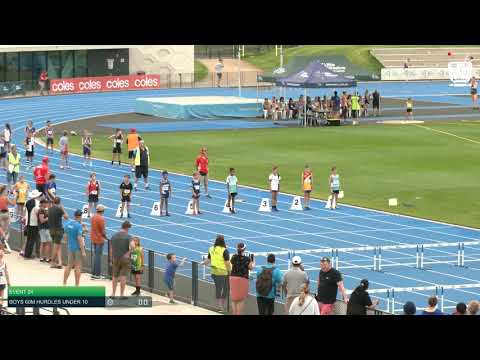 Boys Under 10 60m Hurdles H8 - 2020 State Combined Events Championships // LAVicTV