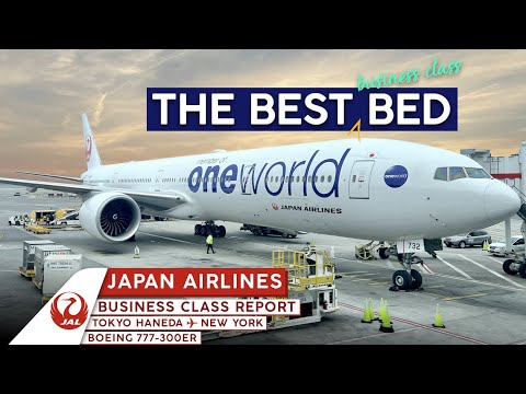 , title : 'JAPAN AIRLINES 777 Business Class【4K Trip Report HND-JFK】The BEST Business Class Bed to New York!'
