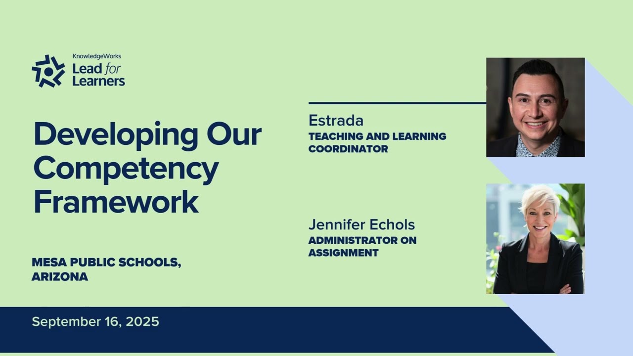 Developing a Competency Framework with Mesa Public Schools, Arizona