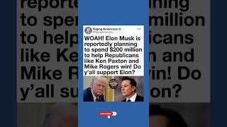 Elon Musk Could Spend $200 Million to Help Republicans Win in 2026 🚨🇺🇸#viral#shorts
