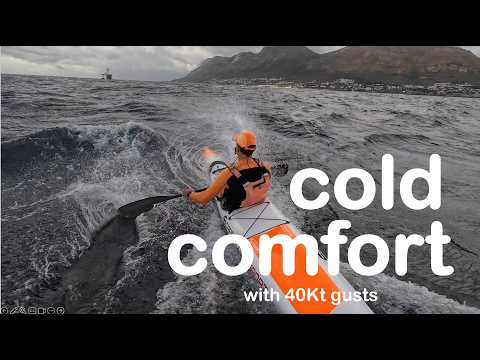 SURFSKI Cold Comfort with 40Kt gusts