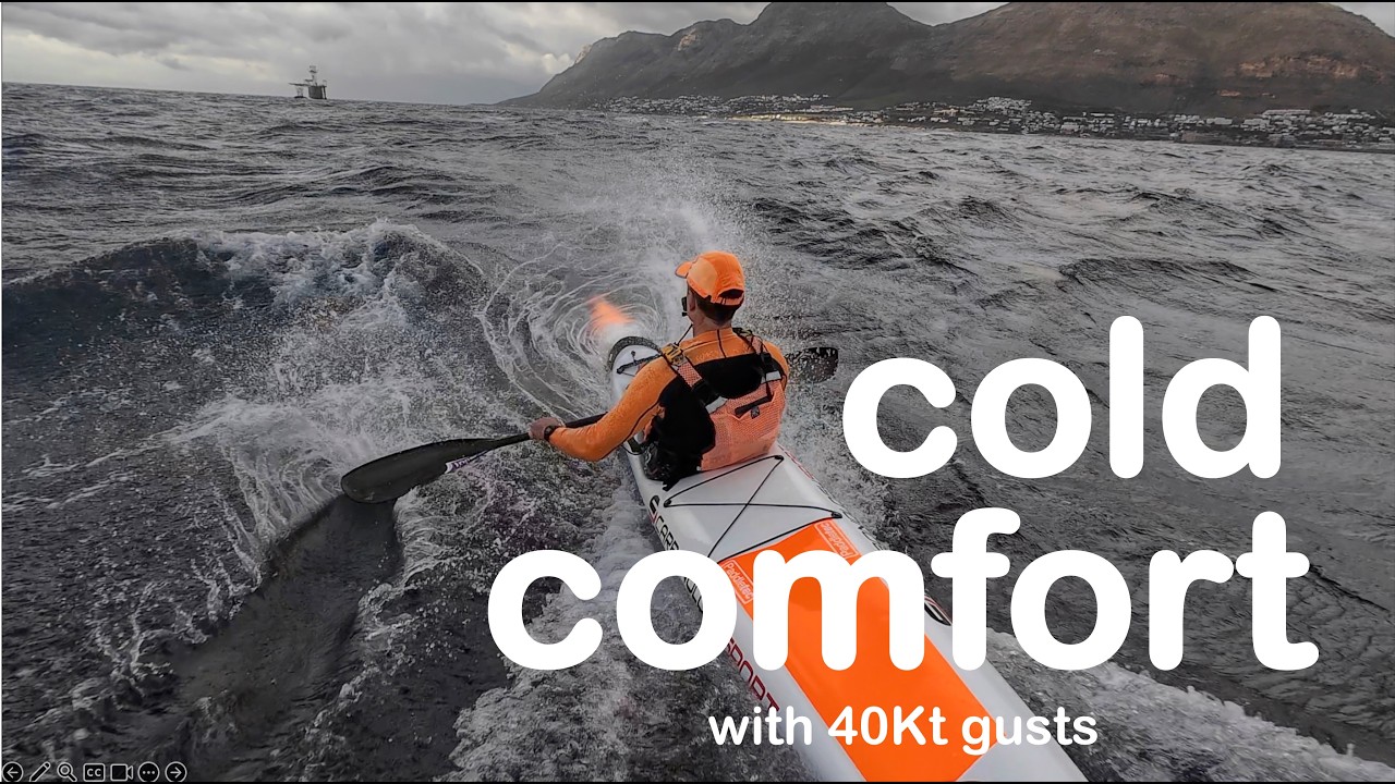 SURFSKI Cold Comfort with 40Kt gusts