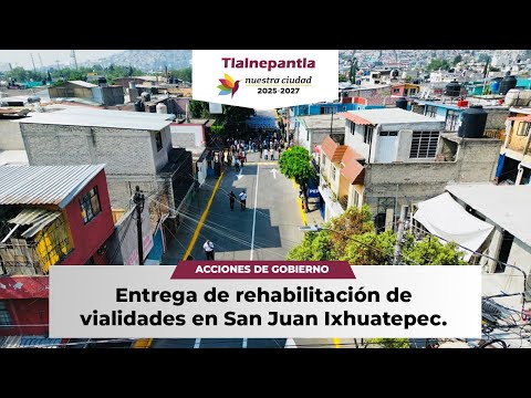 Entrega de rehabilitación de vialidades en San Jua