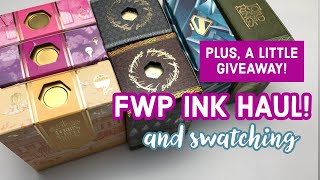 SAMPLE GIVEAWAY! Relaxed unboxing and swatching of some FWP ink I ordered - LOTR