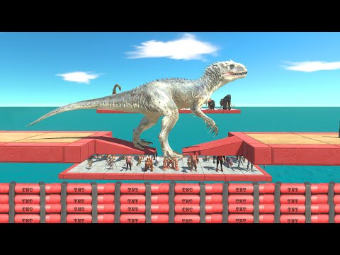 Jump units over deadly dynamite - Animal Revolt Battle Simulator