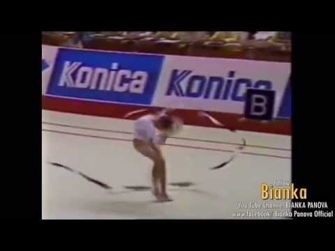 Bianka Panova - 1987 - Ribbon routine - World Championship - Varna, Bulgaria