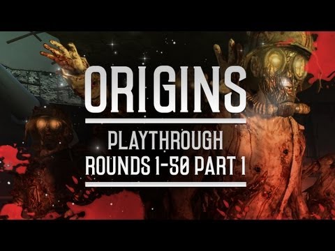 Black Ops 2 Zombies - Origins! Flawless Solo Rounds 1-50 + All 9 Perks - Part #1
