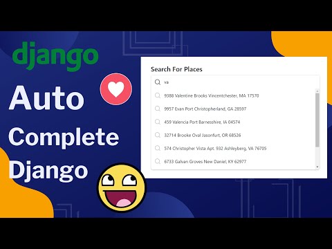 Autocomplete in Django | Autocomplete  search bar in Django using Javascript |  Django dropdown thumbnail