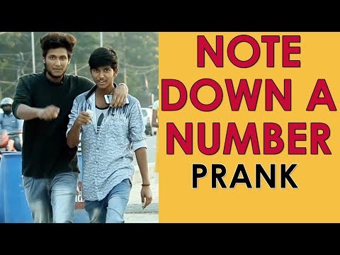 Please Note Down A Number Prank in Hyderabad | Telugu Comedy Pranks | Hyderabad Pranks | FunPataka Video