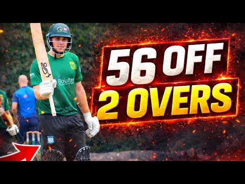 56 OFF 2 OVERS!! THE BEST POWER HITTING YOU WILL SEE! TBCC vs East Grinstead | Cricket Highlights