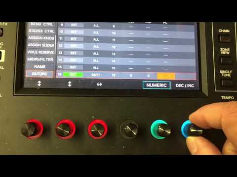 Roland Fantom - Exploring External MIDI Control
