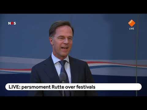 TERUGKIJKEN: persmoment Rutte over festivals