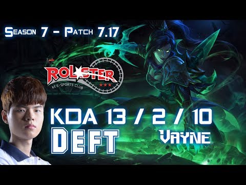 KT Deft VAYNE vs TWITCH ADC - Patch 7.17 KR Ranked