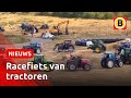 Boeren vormen enorme wielrenfiets tijdens Vuelta | Omroep Brabant