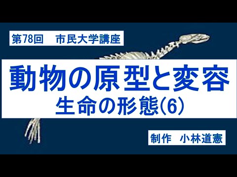 地域科学課程 動物の原型と変容・生命の形態（６）