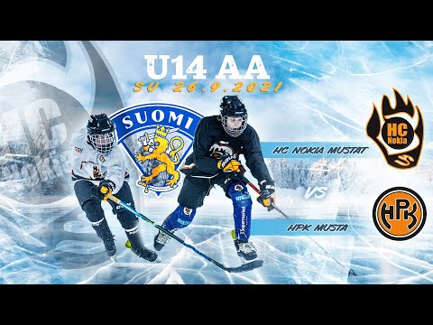 26.9.2021 klo 14.00: HC Nokia Mustat - HPK Musta // U14 AA // Alkusarja