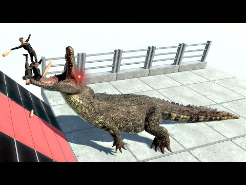 purussaurus crocodile vs every unit - Animal Revolt Battle Simulator