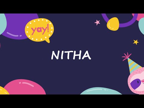 Happy Birthday to Nitha - Birthday Wish From Birthday Bash