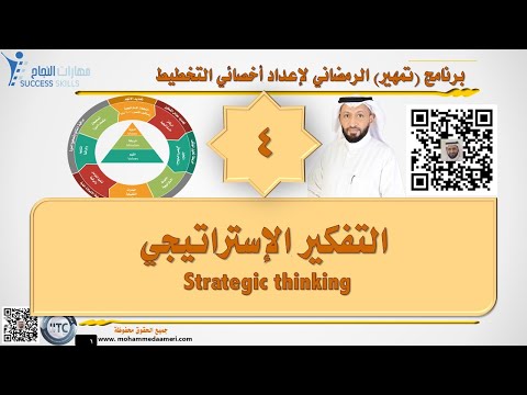 التفكير الإستراتيجي  Strategic thinking مع د. محمد العامري