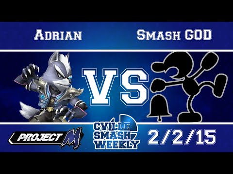 Cville Smash - Adrian (Wolf) Vs. VGz | Smash G0d (G&W,Link) SSBPM Winners Semis - Project M