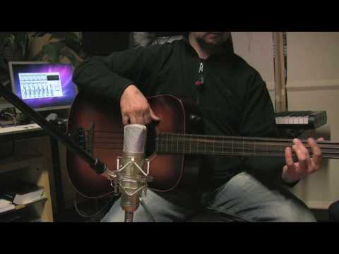 1994 K. Yairi YB-1B - Dark Brown Sunburst | Vintage 4-String Japan Acoustic Bass Pickup | OHSC image 26