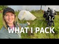 EVERYTHING I pack for a solo motorcycle camping trip!