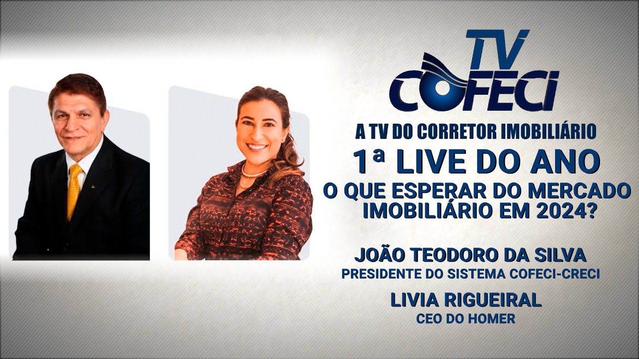 1ª LIVE DO ANO. COFECI-CRECI.