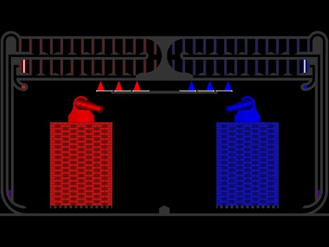 Castle Destruction 19 - Revivable Castle - Marble Race in Algodoo