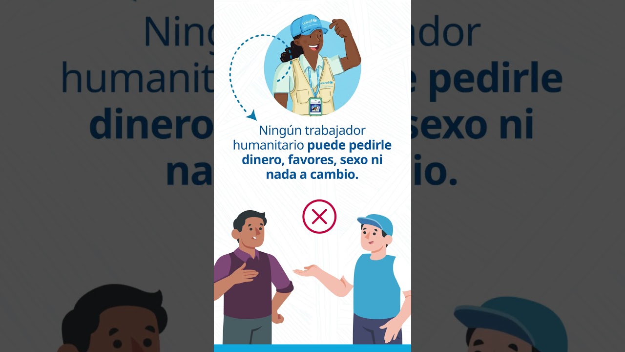 La asistencia humanitaria siempre es gratuita. 💙