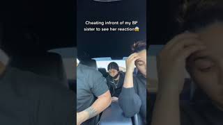Download lagu Cheating infront of my boyfriends sister to see her reaction 😳 #shorts mp3