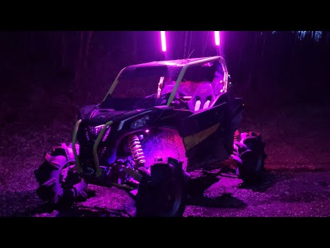 Installing Rock Lights and Whip lights on the Canam Maverick