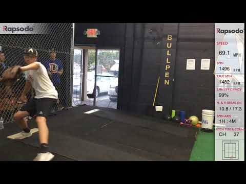 Baseball:   69MPH ChangeUp (Rapsodo) 2021 Recruit J. Dotterer-Pitcher/Shortstop