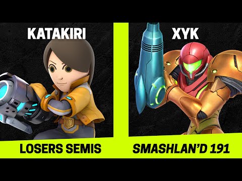 SmashLAN'd 191 Losers Semis - Katakiri (Mii Gunner) vs XYK (Samus) - SSBU Tournament