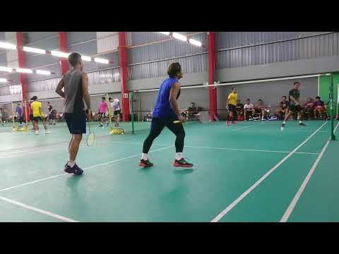 Badminton Men's Double Sparring Suria Bc - Aidil Azman / Hanz Haiqal Vs Firdaus Azman / Shahrizal