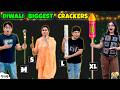 DIWALI BIGGEST CRACKERS S M L XL Crackers Diwali Celebration With Family Aayu And Pihu Show