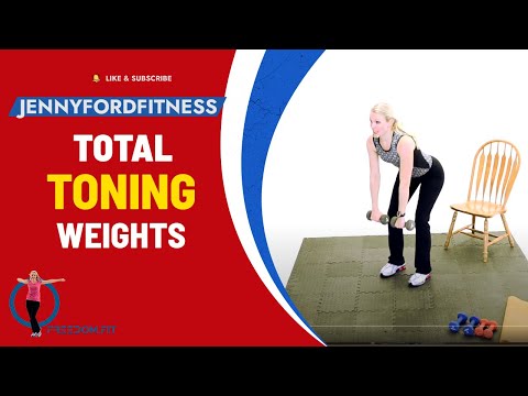 Total Body Weights | Toning Workout | Dumbbell/Hand-Weight Fitness | Beginner | 38 Min | JENNY FORD
