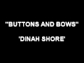 Button and Bows - Dinah Shore 