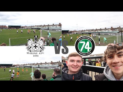 SOME FAMOUS FACES AT A TIGHT GAME | MATCH DAY VLOG #21 | MARINE VS 1874 NORTHWICH