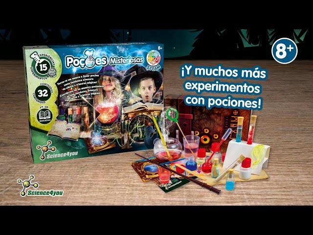 Vídeo relacionado con Science4you Pociones Mágicas Misteriosas - USA el Caldero Mágico y CREA Tus Pociones, Juego de Magia para Niños, Manualidades con Caldero Mágico, Regalo para Niños y Niñas 7 8 9 10 11 12+ Años