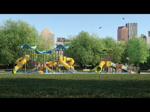 CGI 3D Animation Buglo Ellipsum playground
