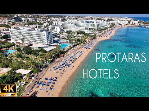Protaras: Fig Tree Bay Hotels from Above. Cyprus