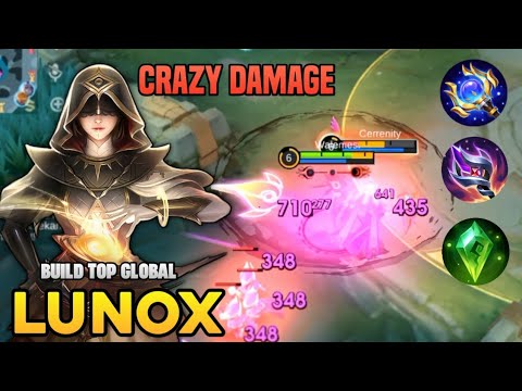 LUNOX BUILD CRAZY DAMAGE | GAMEPLAY TOP GLOBAL LUNOX