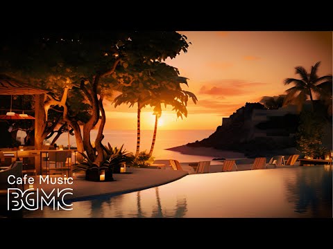 Hawaiian Sunset Ambience with Relaxing Hawaiian Guitar Music