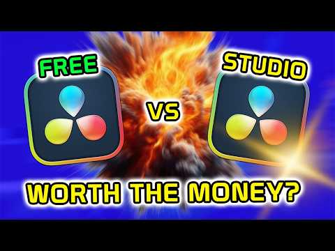 What's the Difference Between Studio & Free Version? Davinci Resolve Break Down 🔍