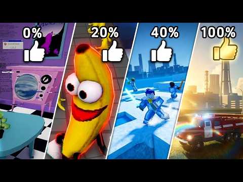 我试毒了0%到100%好评的Roblox游戏，最噁心的居然不是0分那款…
